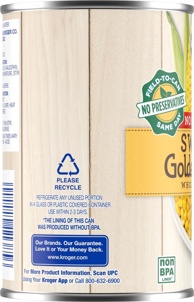 slide 2 of 4, Kroger Whole Kernal Canned Golden Corn - 15.25 oz, 15.25 oz