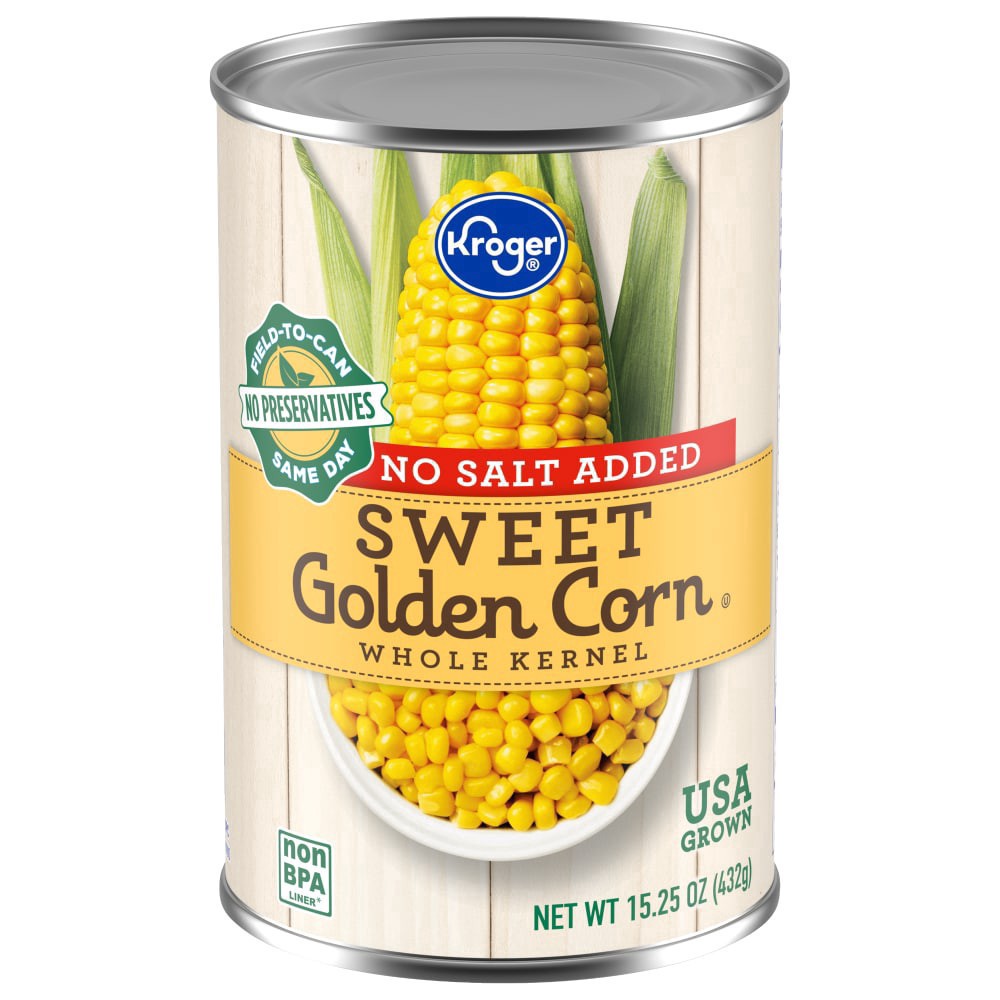 slide 1 of 4, Kroger Whole Kernal Canned Golden Corn - 15.25 oz, 15.25 oz