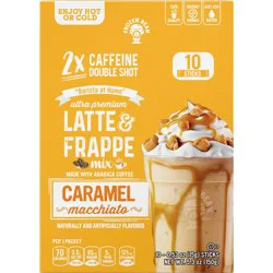 Frozen Bean Latte & Frappe Mix Flavored Coffee Packets - Caramel Macchiato