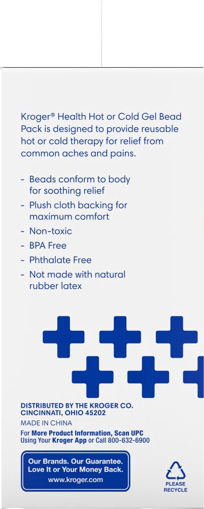 slide 3 of 4, Kroger Hot Or Cold Gel Bead Pack, 1 ct