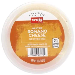 Weis Quality Romano Grated Cheese