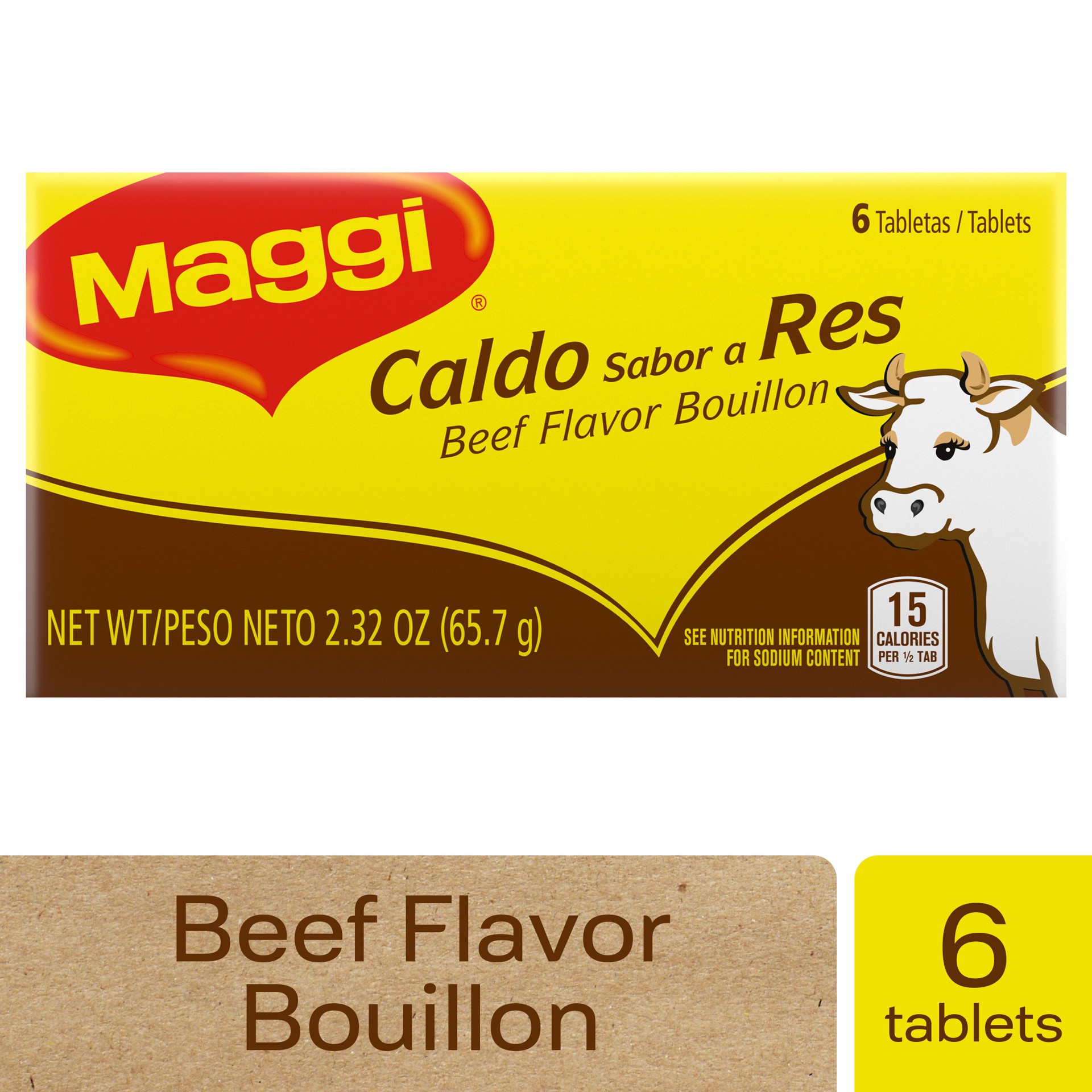 slide 1 of 4, Maggi Beef Flavored Bouillon Tablets, 2.32 oz