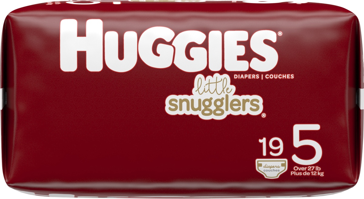 slide 4 of 8, Huggies Little Snugglers Diapers 20 ct, Size 5
