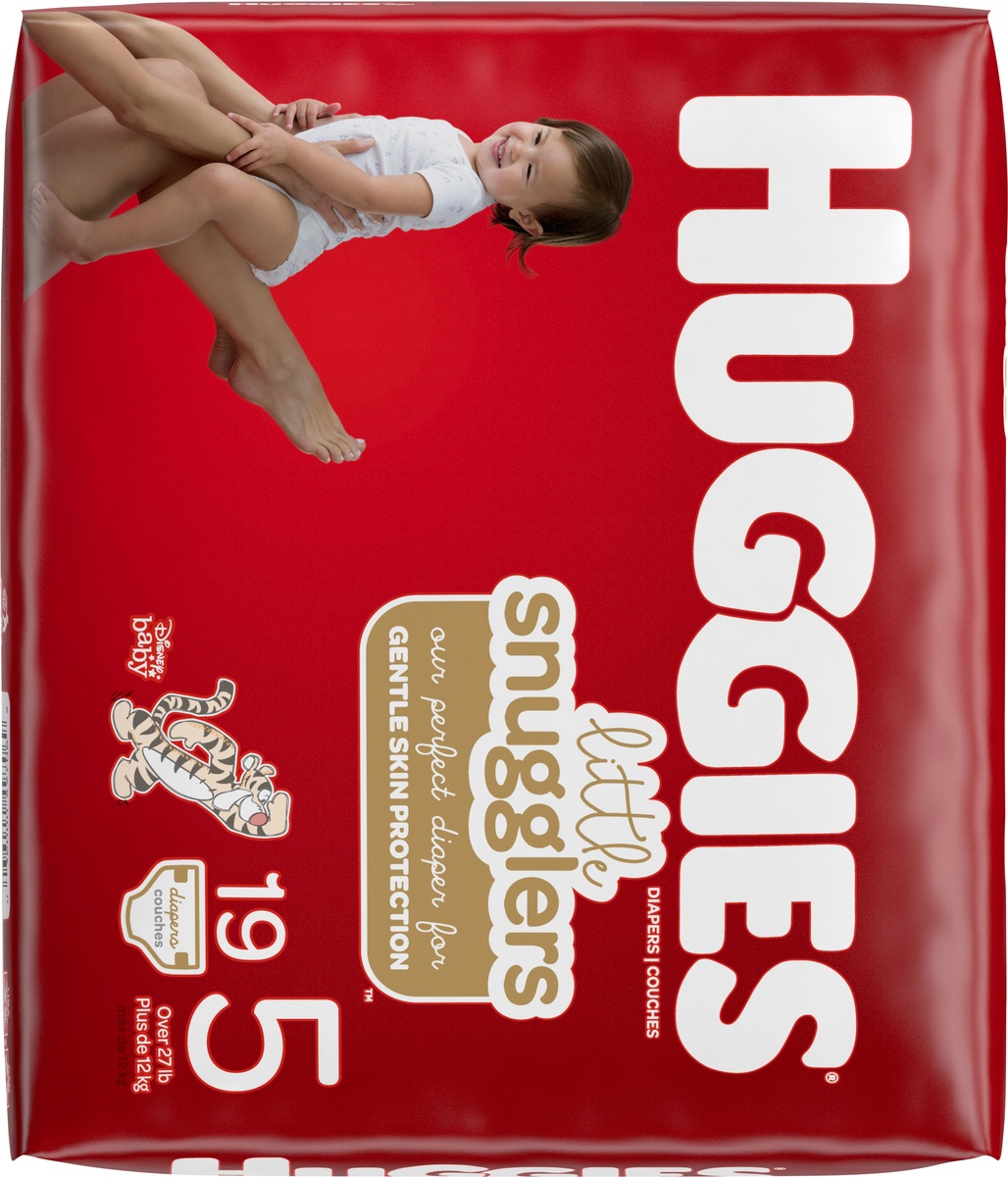 slide 8 of 8, Huggies Little Snugglers Diapers 20 ct, Size 5