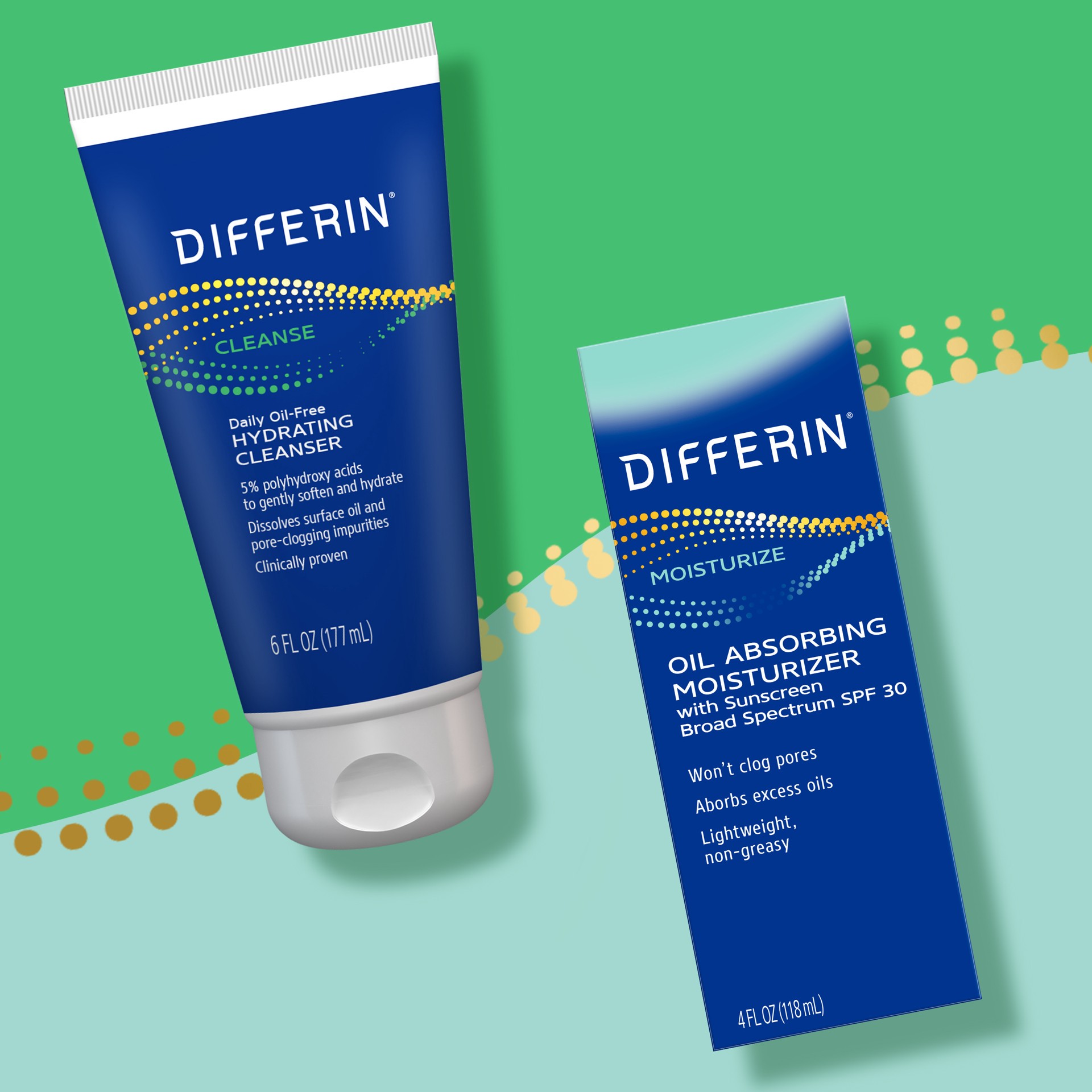 slide 3 of 6, Differin Daily Oil-Free Hydrating Cleanser, 6 oz, 6 fl oz