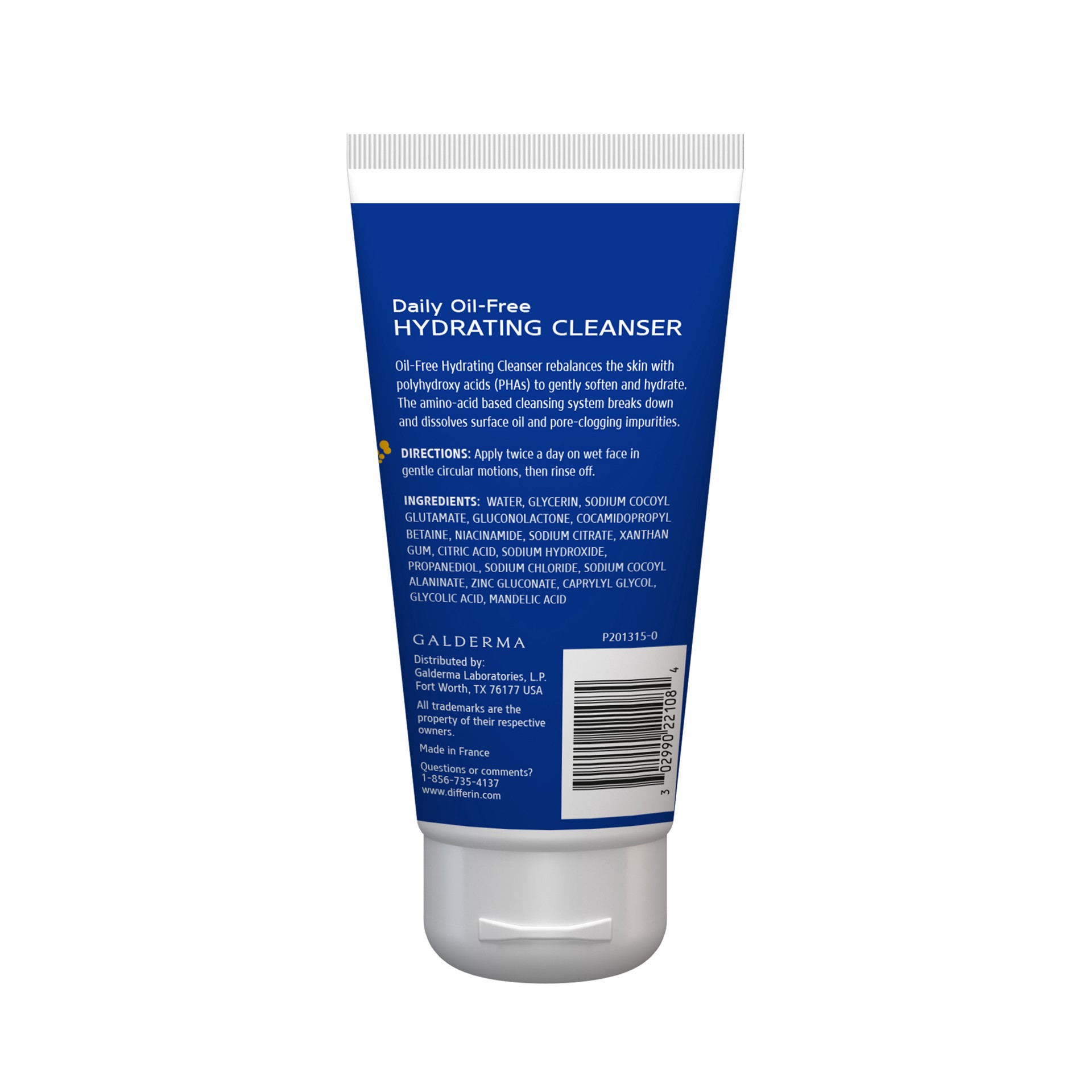 slide 5 of 6, Differin Daily Oil-Free Hydrating Cleanser, 6 oz, 6 fl oz