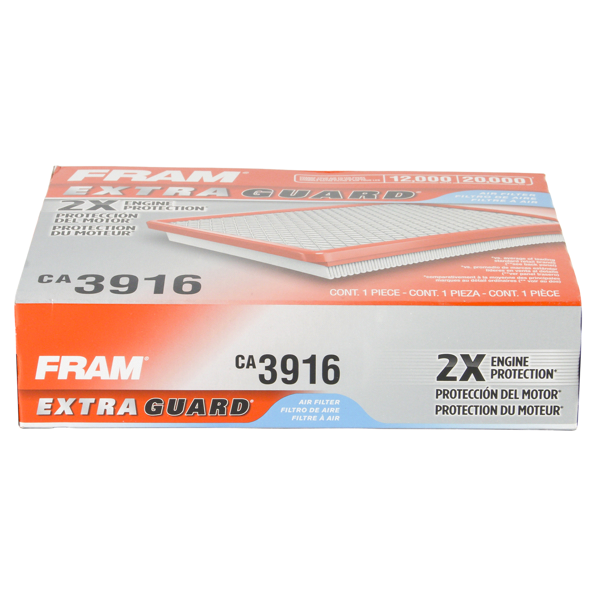 slide 5 of 5, Fram Extra Guard Air Filter CA3916, 1 ct