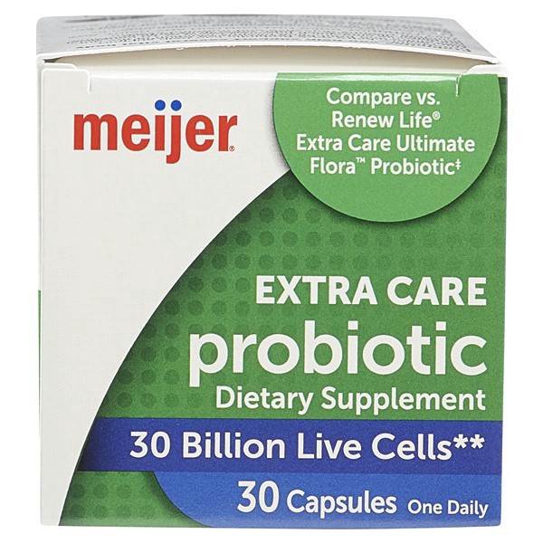slide 16 of 29, Meijer Extra Care Probiotic Capsules, 30 ct