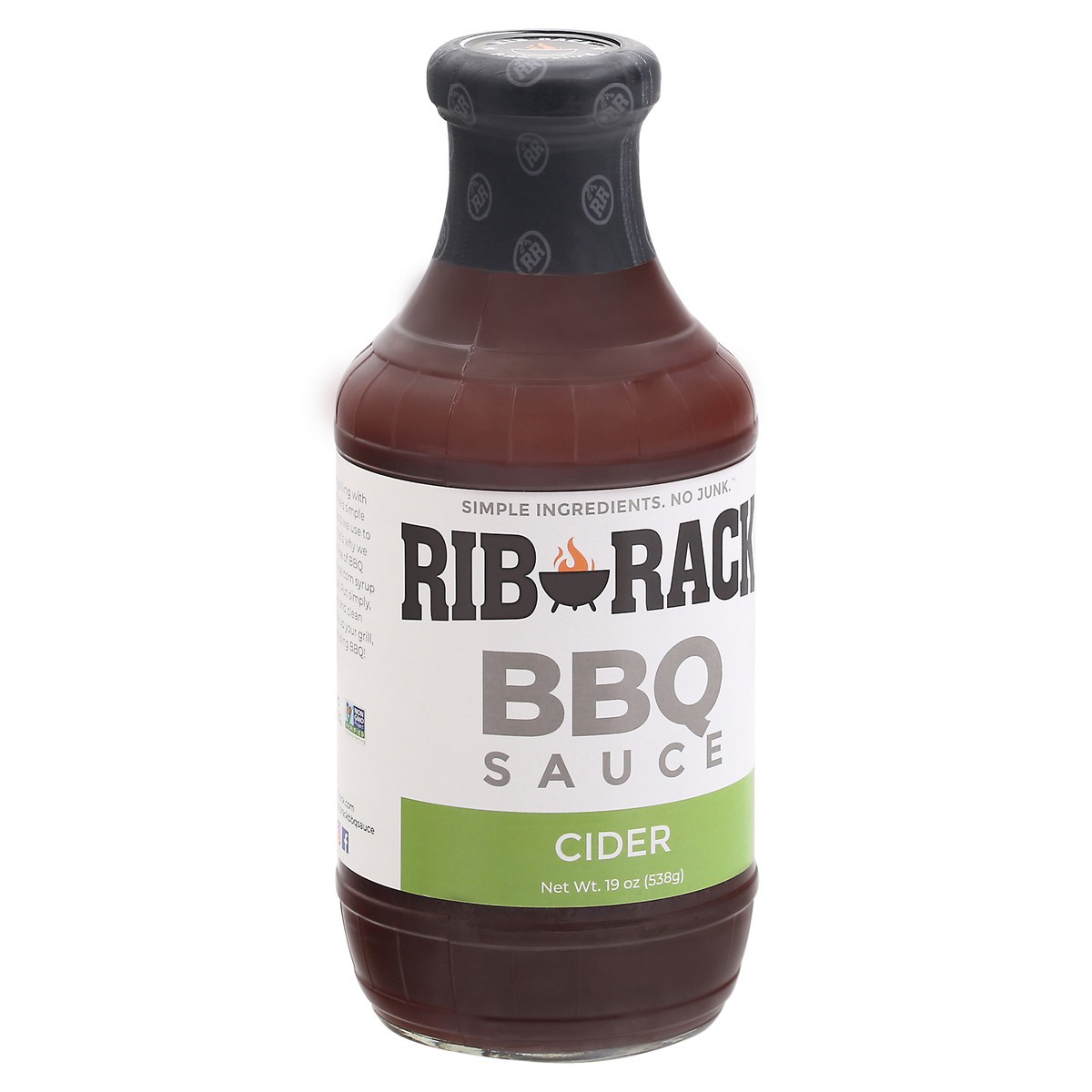 slide 2 of 9, Rib Rack Campfire Cider Bbq Sauce, 19 oz