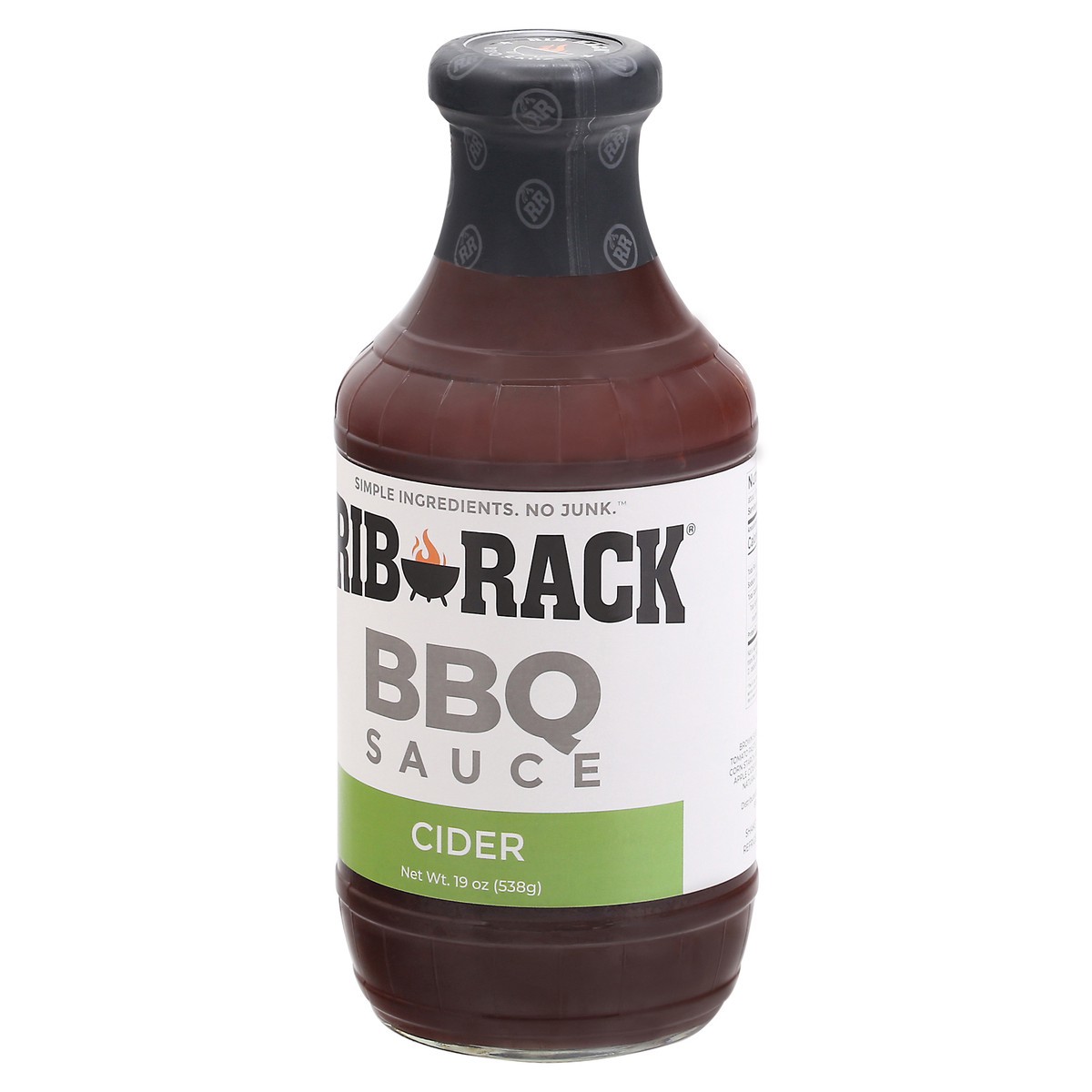 slide 9 of 9, Rib Rack Campfire Cider Bbq Sauce, 19 oz