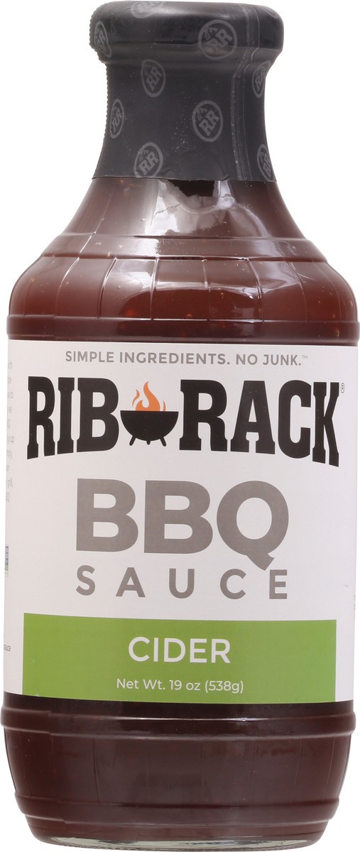 slide 8 of 9, Rib Rack Campfire Cider Bbq Sauce, 19 oz
