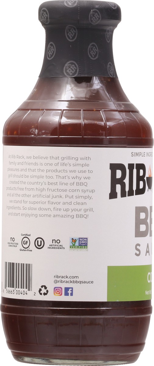 slide 7 of 9, Rib Rack Campfire Cider Bbq Sauce, 19 oz