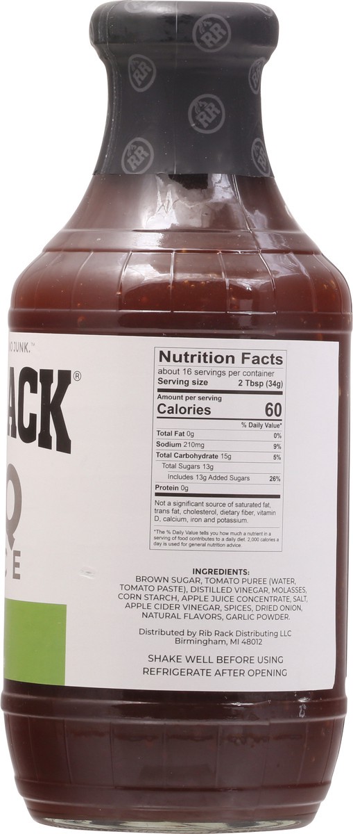 slide 4 of 9, Rib Rack Campfire Cider Bbq Sauce, 19 oz