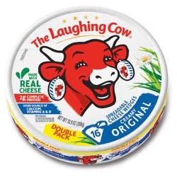 The Laughing Cow Creamy Original Spreadable Cheese Wedges, 16 Portions