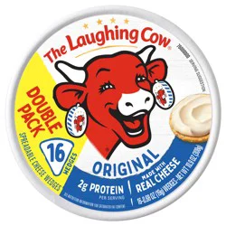 The Laughing Cow Creamy Original Spreadable Cheese Wedges, 16 Portions