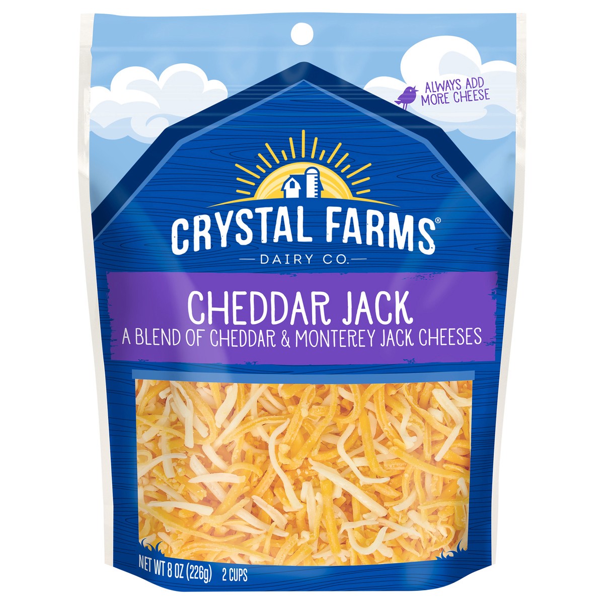 slide 1 of 1, Crystal Farms Cheeses, 8 oz