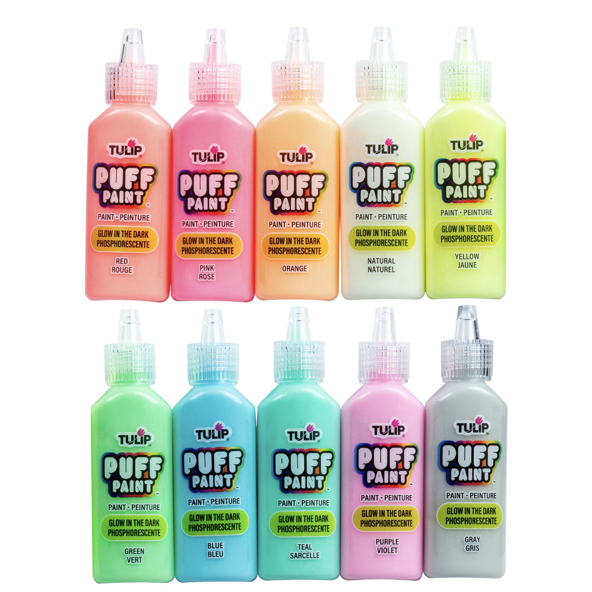 slide 6 of 6, Tulip Glow-In-The-Dark Puff Paint Set, 0.75 fl oz