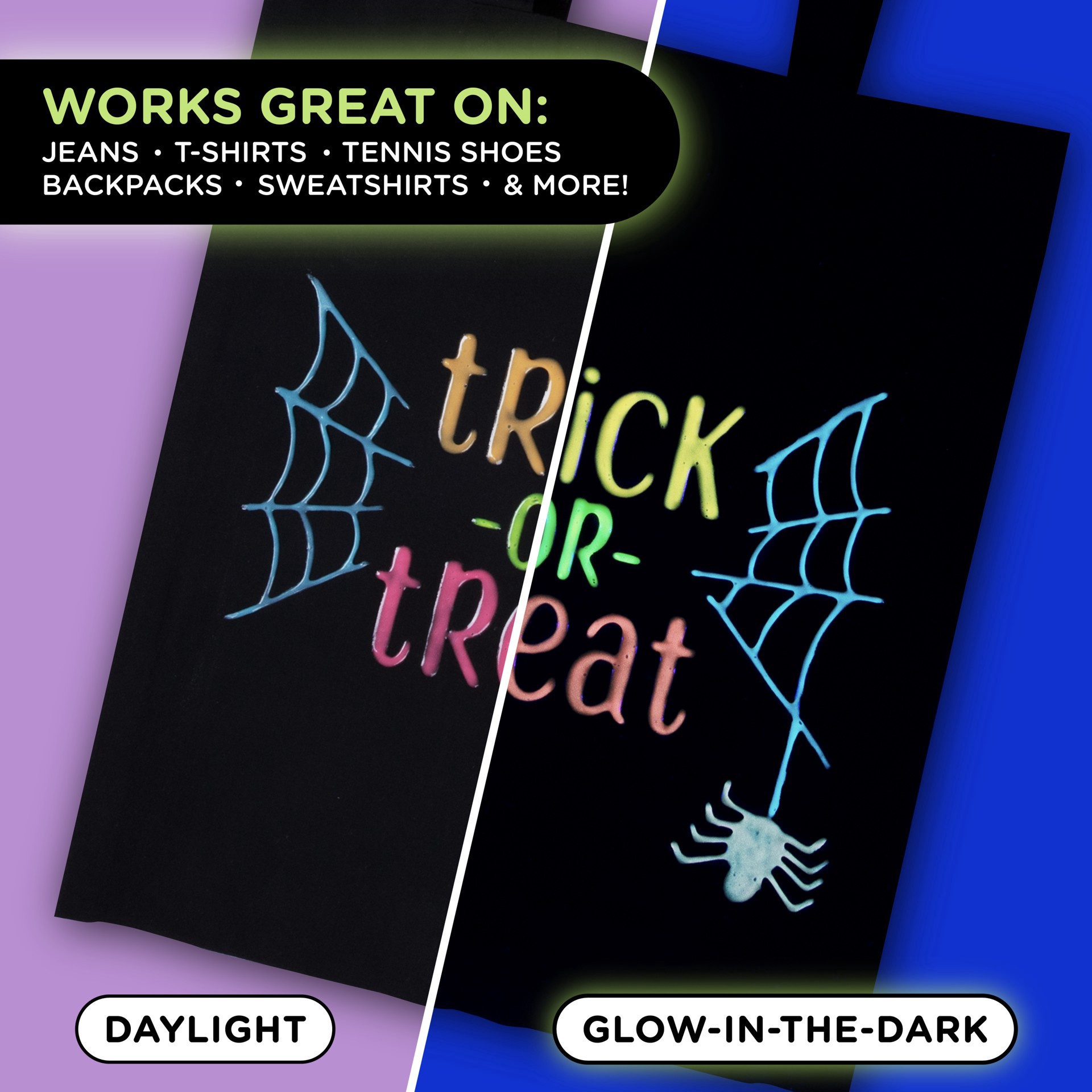 slide 2 of 6, Tulip Glow-In-The-Dark Puff Paint Set, 0.75 fl oz