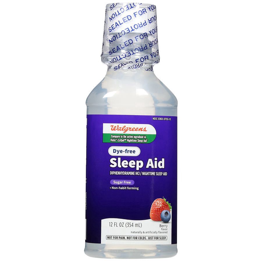 slide 3 of 4, Walgreens Dye-Free Berry Flavored Wal-Sleep Z Sleep Aid, 12 fl oz