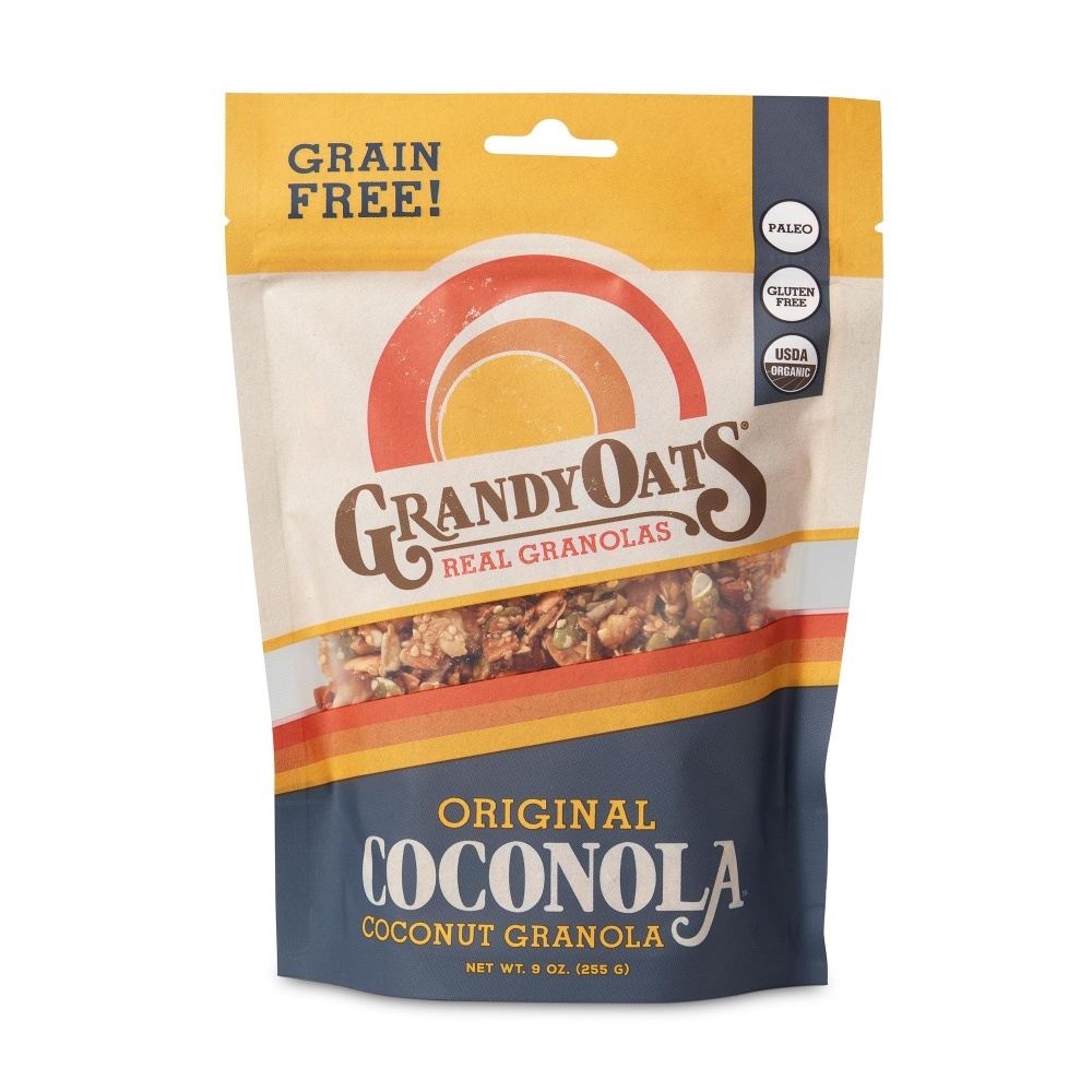 slide 1 of 1, Grandy Oats Organic Grain Free Coconut Granola, 9 oz