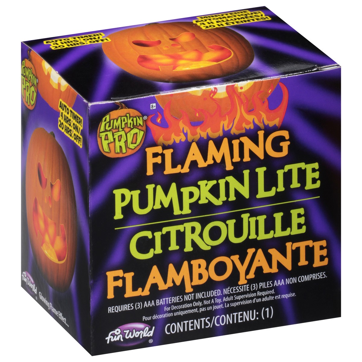 slide 7 of 9, Pumpkin Pro Flaming Pumpkin Lite 1 ea, 1 ct