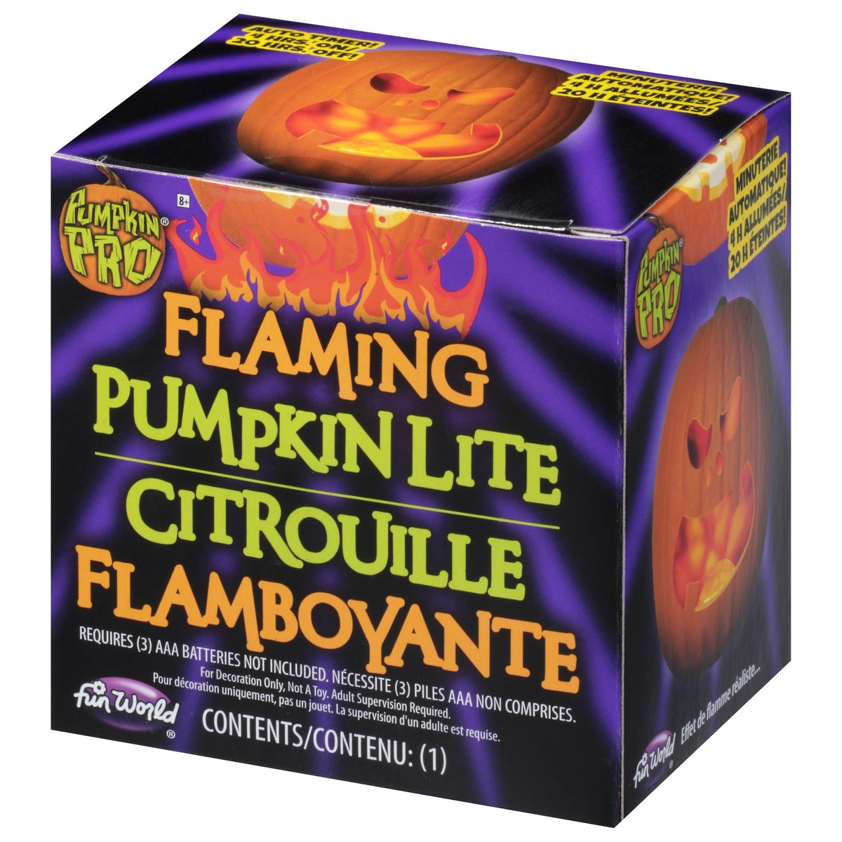 slide 2 of 9, Pumpkin Pro Flaming Pumpkin Lite 1 ea, 1 ct