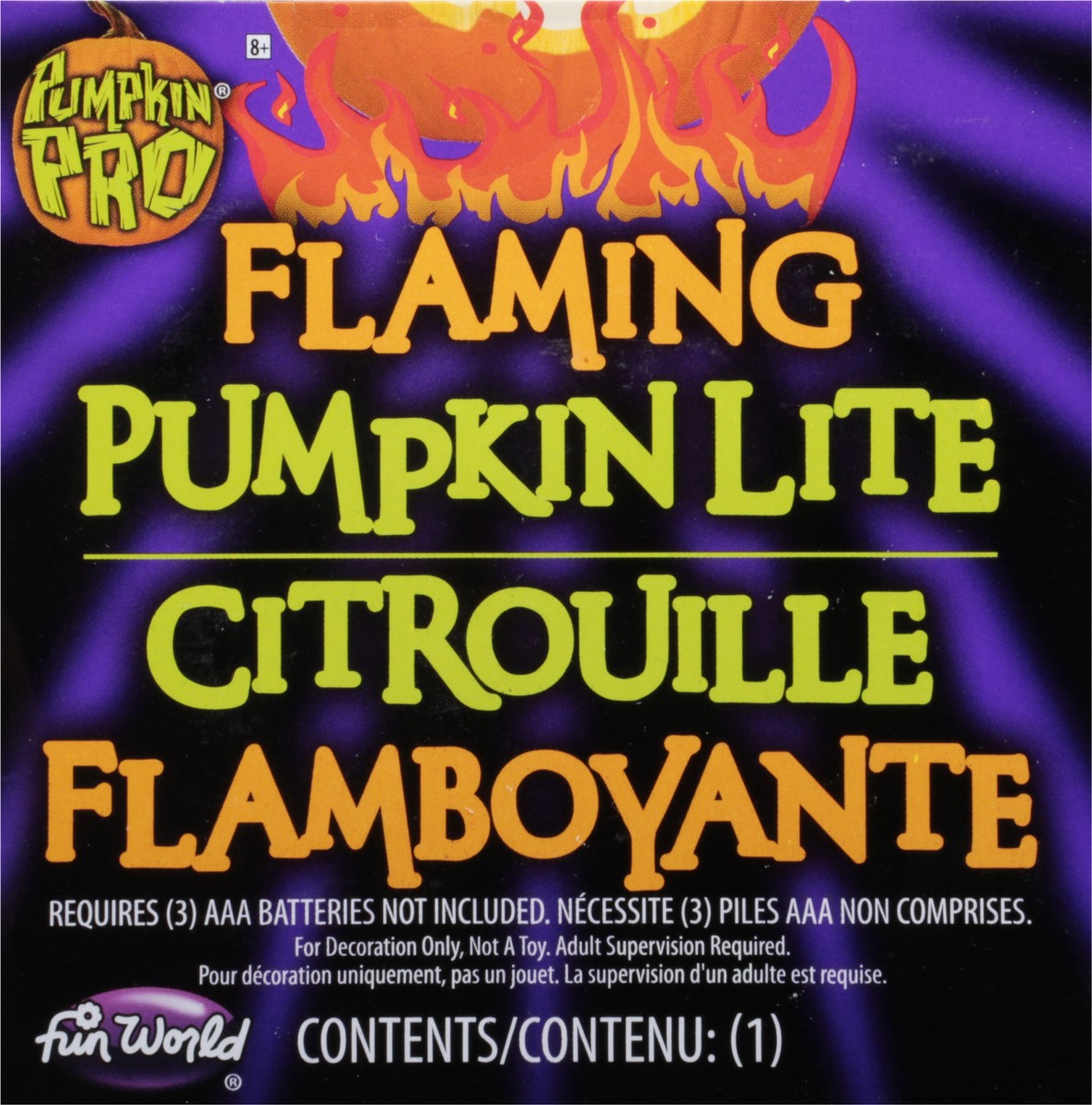 slide 6 of 9, Pumpkin Pro Flaming Pumpkin Lite 1 ea, 1 ct