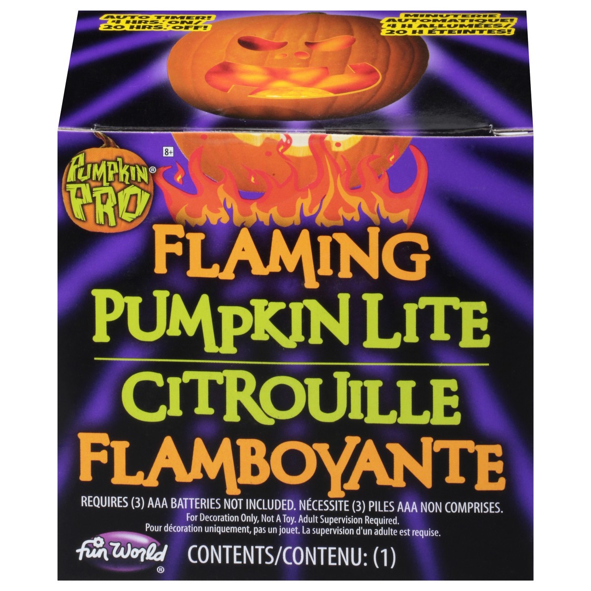 slide 9 of 9, Pumpkin Pro Flaming Pumpkin Lite 1 ea, 1 ct