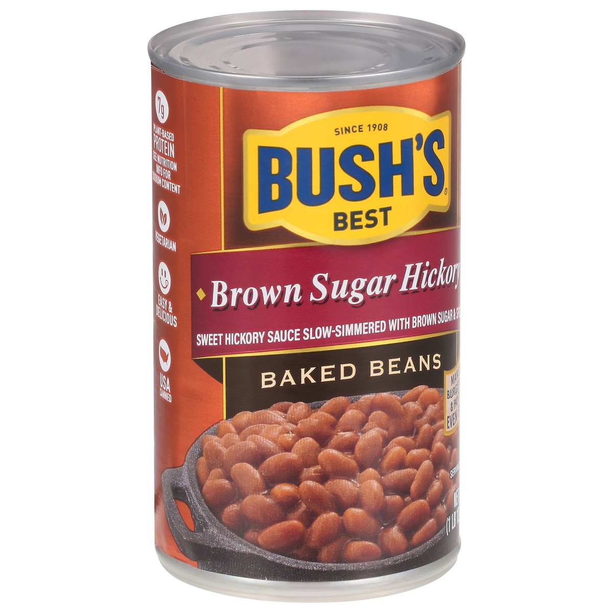 slide 2 of 9, Bush's Brown Sugar Hickory Baked Beans 28 oz, 28 oz