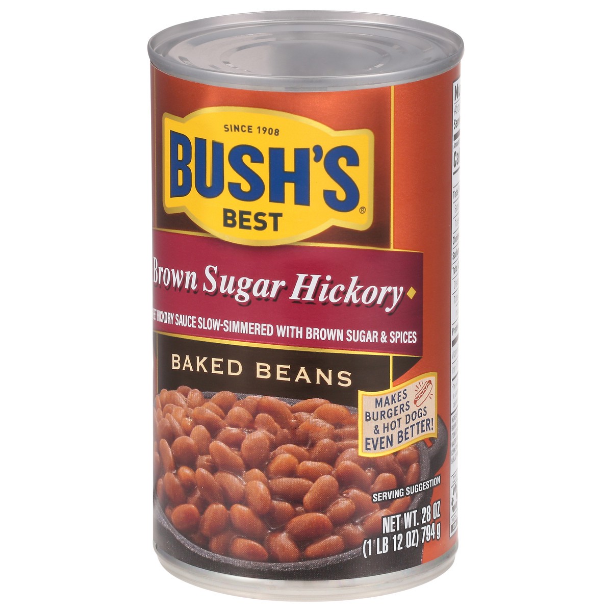 slide 3 of 9, Bush's Brown Sugar Hickory Baked Beans 28 oz, 28 oz