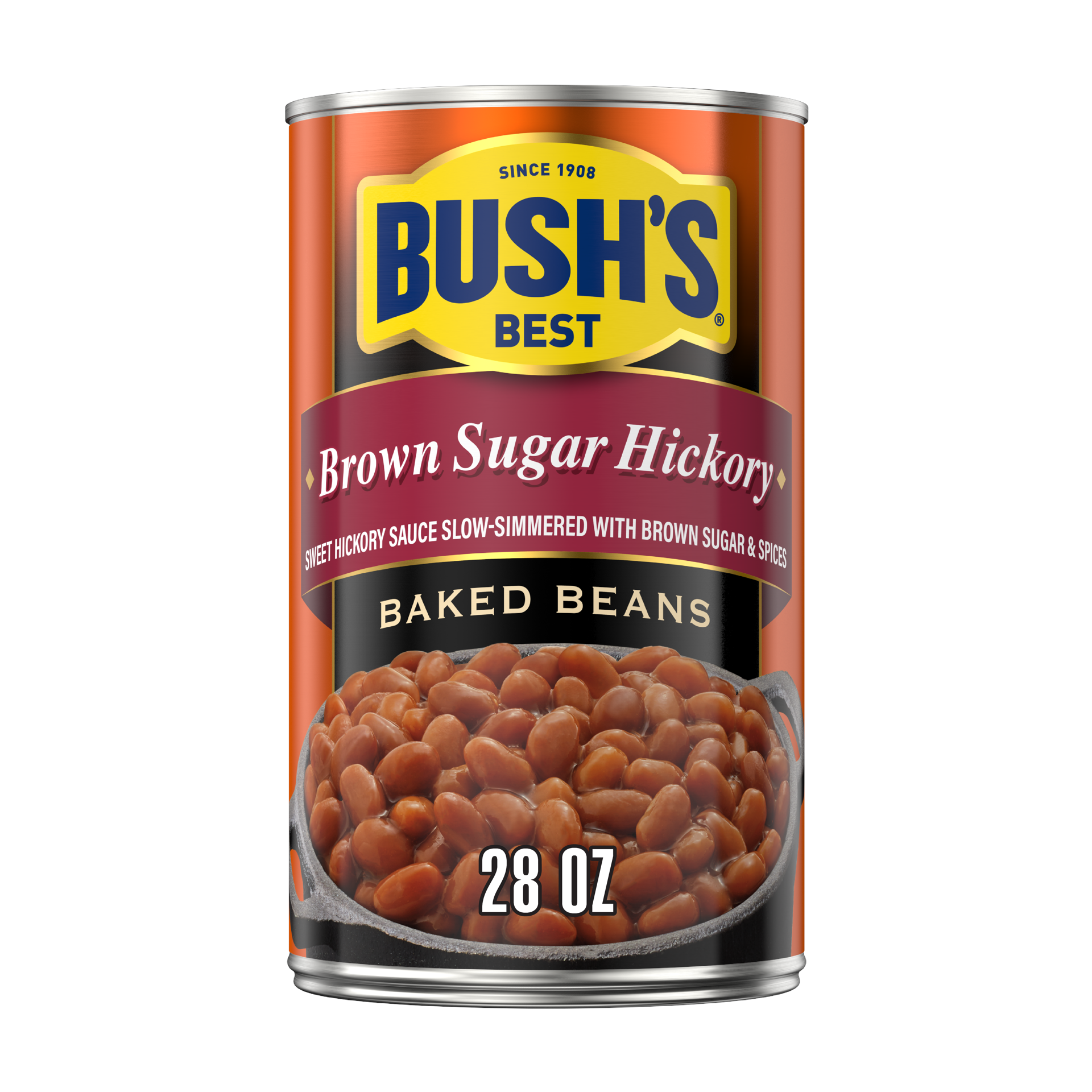 slide 1 of 9, Bush's Brown Sugar Hickory Baked Beans 28 oz, 28 oz