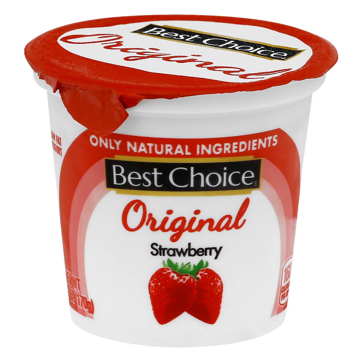 slide 1 of 1, Best Choice Original Yogurt Strawberry, 6 oz