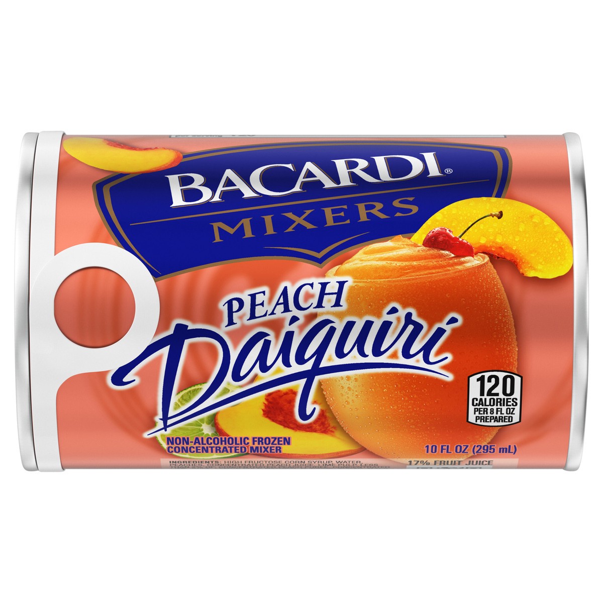 slide 5 of 9, Bacardi Mixer Peach Daiquiri Can- 10 fl oz, 10 oz