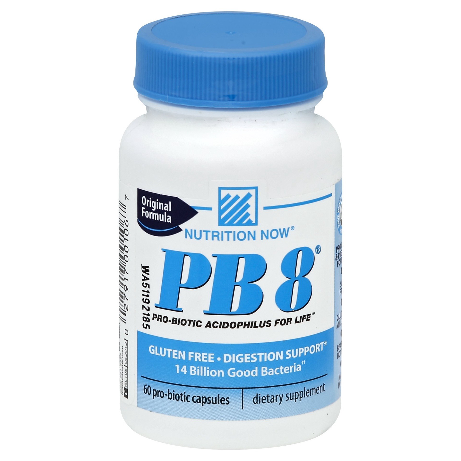 slide 1 of 4, Nutrition Now PB8 Dietary Supplement Capsules Original Formula Pro-Biotic - 60 Count, 60 ct