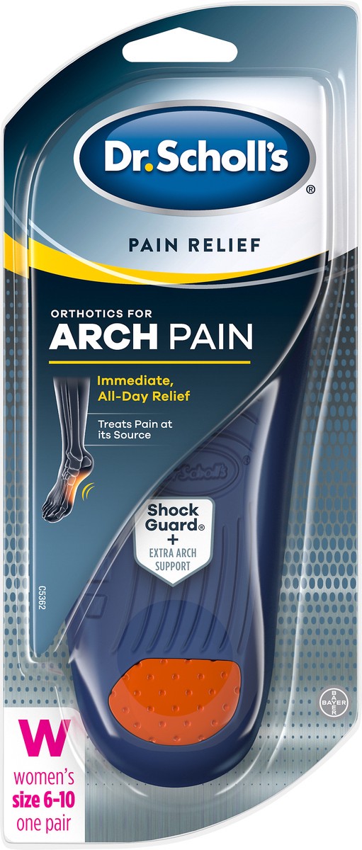 slide 3 of 3, Dr. Scholl's Womens Size 6-10 For Arch Pain Orthotics 1 ea, 1 pair