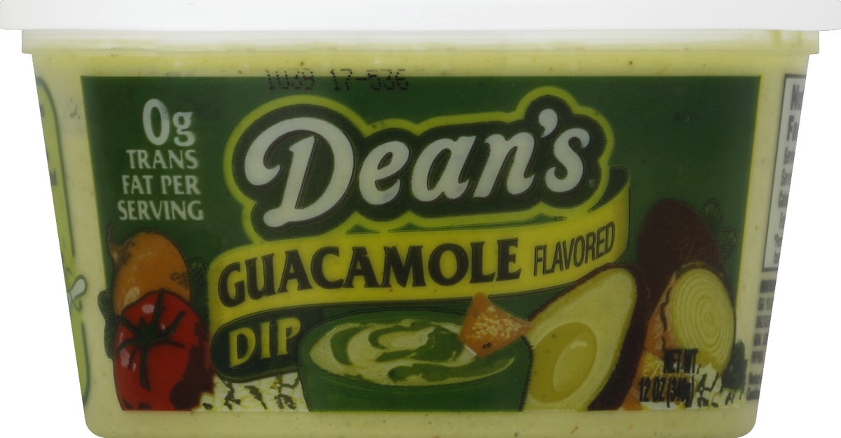 slide 2 of 3, Dean's Guacamole Flavored Dip, 12 oz