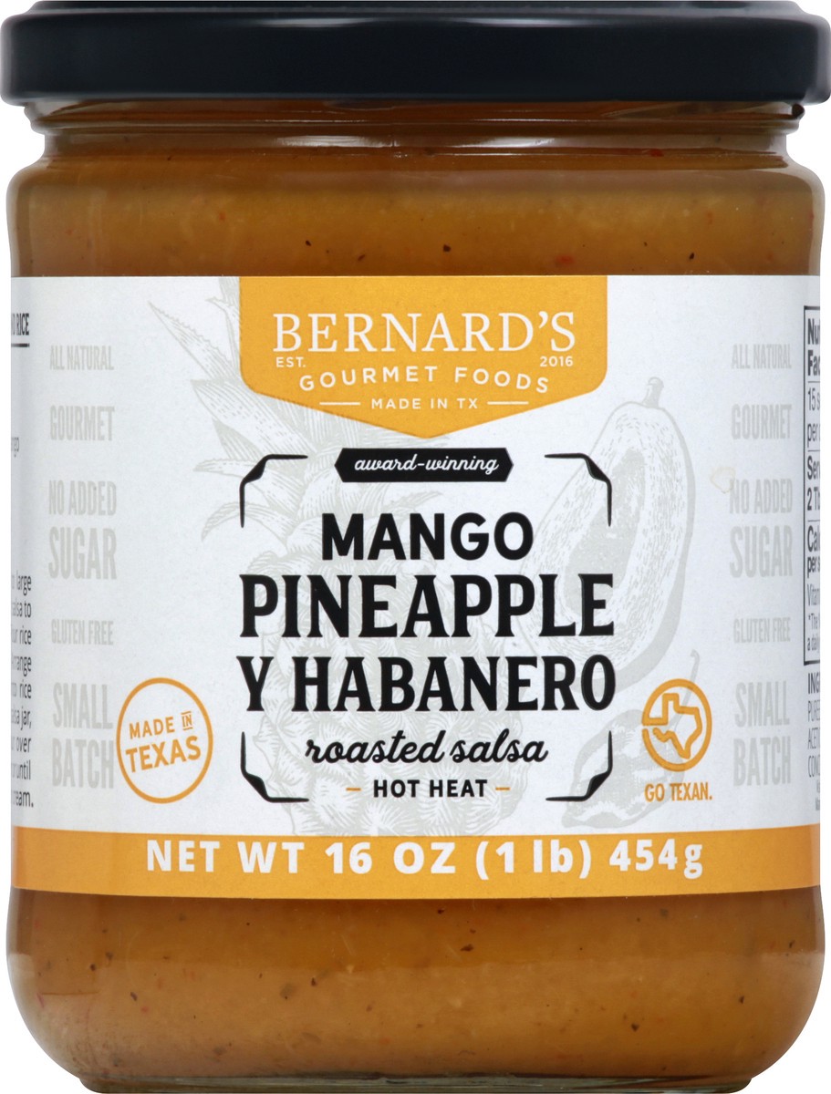 slide 9 of 13, Bernard's Mango Pineapple Roasted Salsa 16 oz, 16 oz