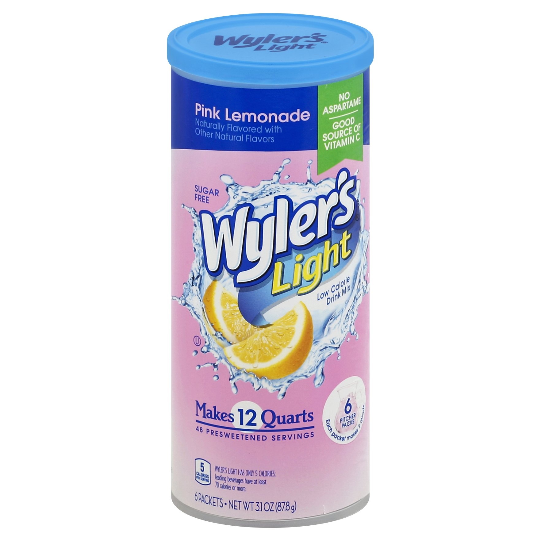 Wyler's Light Pink Lemonade Drink Mix 3.13 oz Shipt