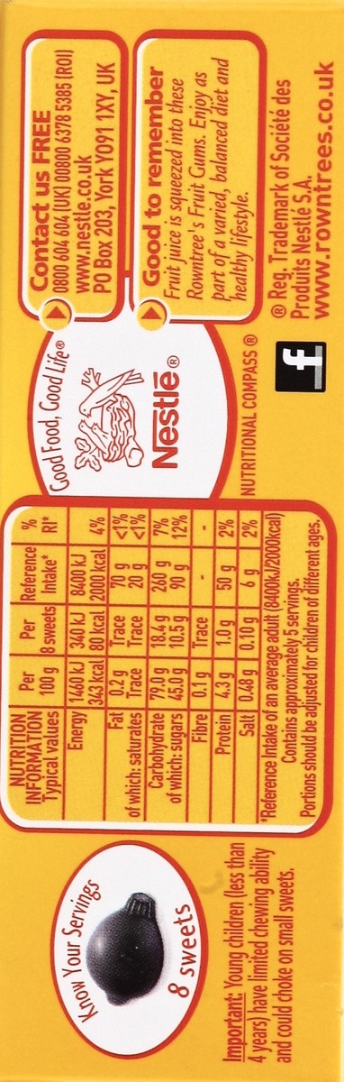 slide 3 of 4, Rowntree's Carton Fruit Gums, 4.9 oz