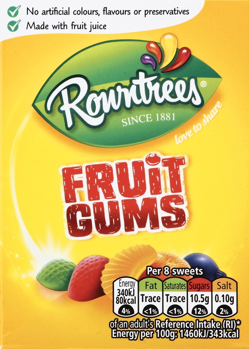 slide 4 of 4, Rowntree's Carton Fruit Gums, 4.9 oz