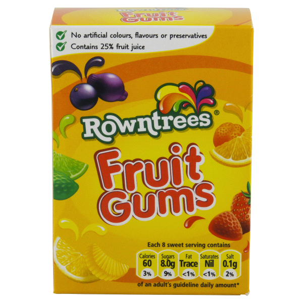 slide 1 of 4, Rowntree's Carton Fruit Gums, 4.9 oz