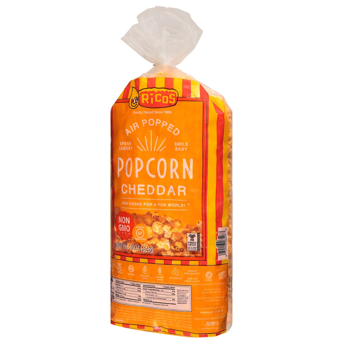 slide 10 of 12, Rico's Air Popped Cheddar Popcorn 16 oz, 16 oz