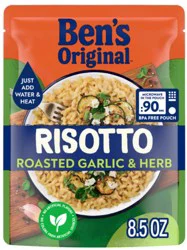 BEN''S ORIGINAL Risotto Roasted Garlic & Herb Flavored Rice, Easy Dinner Side, 8.5 oz Pouch