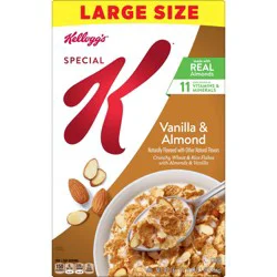 Kellogg''s Special K Breakfast Cereal, Fiber Cereal, Family Breakfast, Vanilla and Almond, 16.1oz Box (1 Box)