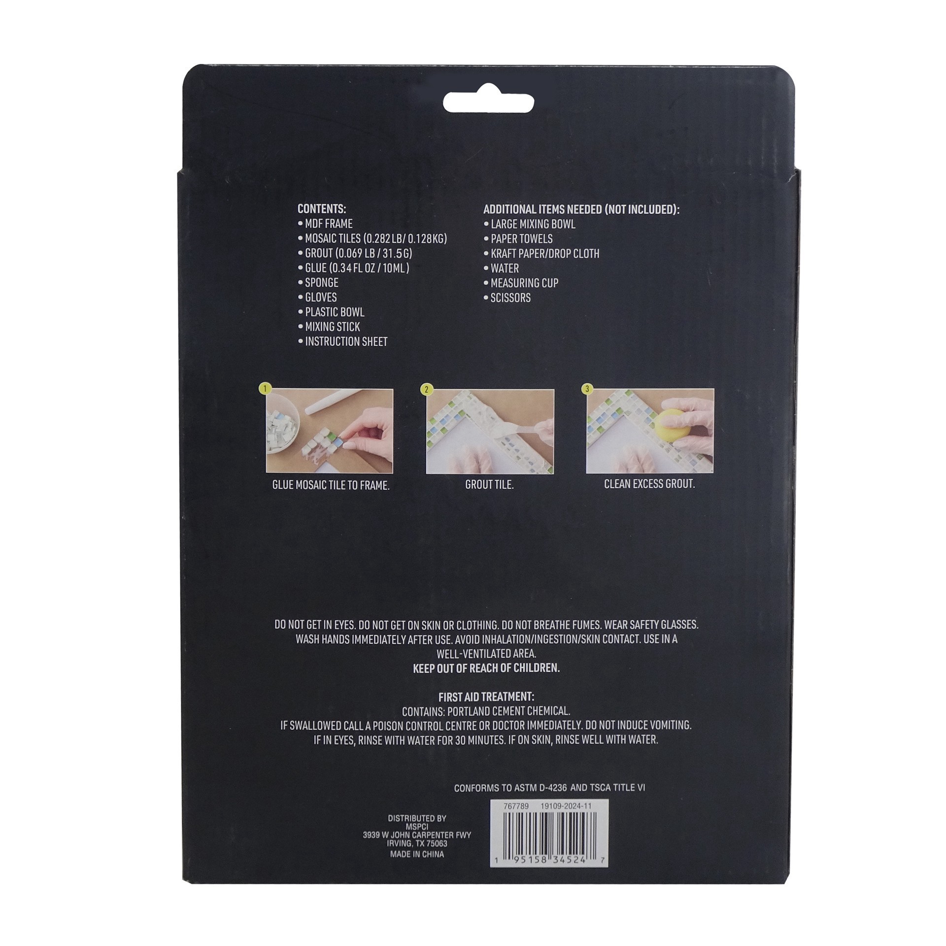 slide 3 of 4, 5" X 5" Rainbow Mosaic Frame Kit By Make Market, 5 in x 5 in