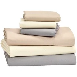 London Fog Solid Tan Queen Sheet set
