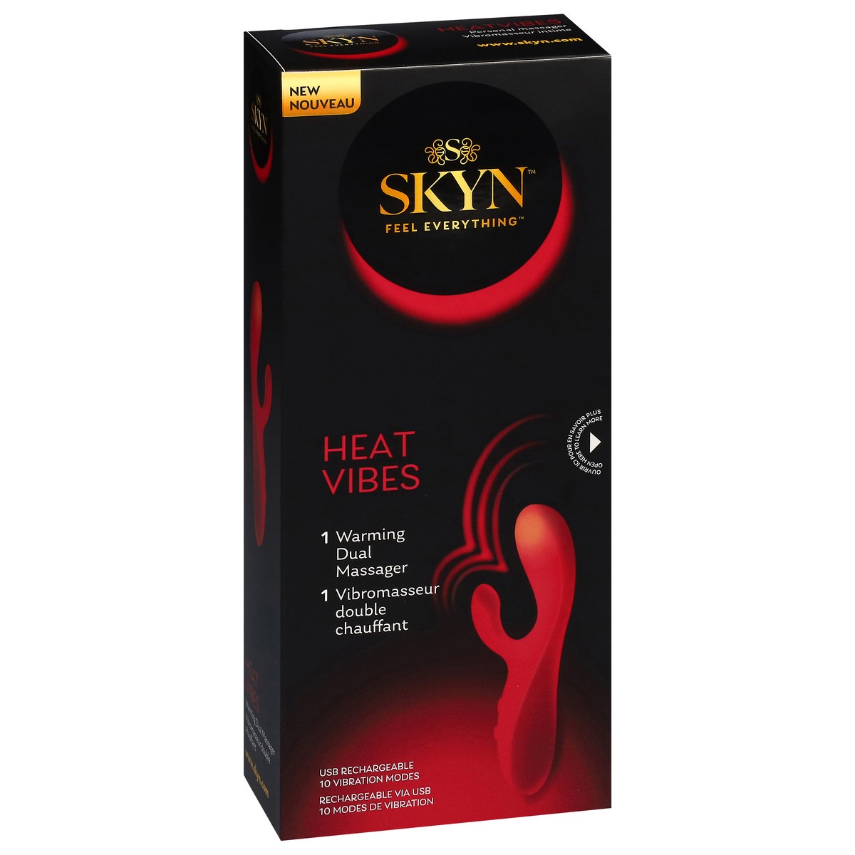 slide 10 of 11, SKYN Heat Vibes Warming Dual Massager 1 ea, 1 ct