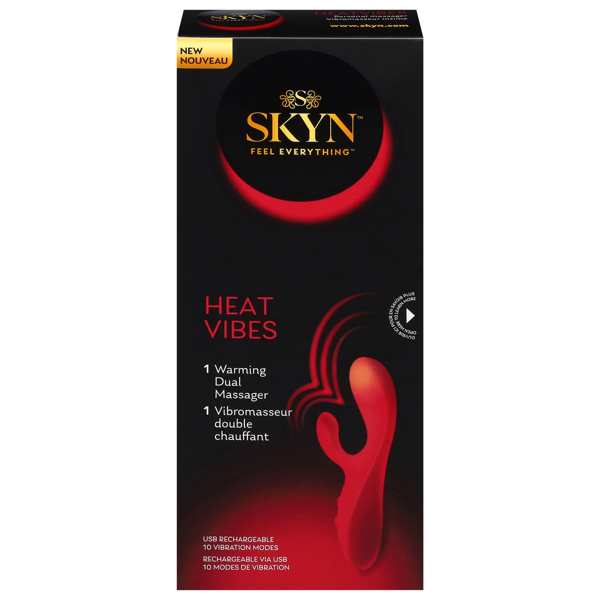 slide 3 of 11, SKYN Heat Vibes Warming Dual Massager 1 ea, 1 ct
