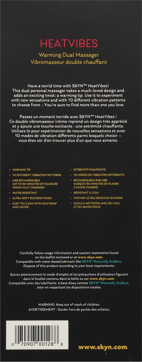 slide 11 of 11, SKYN Heat Vibes Warming Dual Massager 1 ea, 1 ct