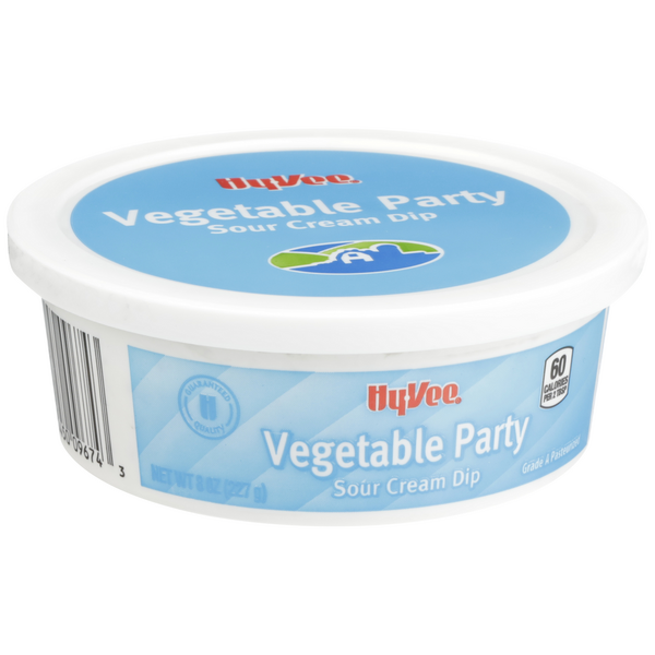 slide 1 of 1, Hy-vee Vegetable Party Sour Cream Dip, 8 oz